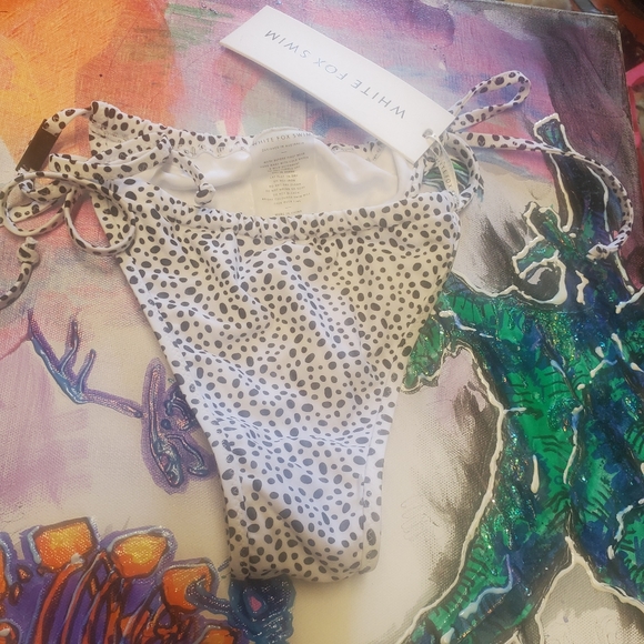 WHITE FOX SWIM Sun Soaked Bottoms in White Speckle - Picture 7 of 7